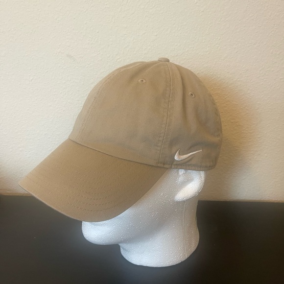 Nike Other - Nike Beige Hat With Nike Swoosh In Side In Excellent Condition